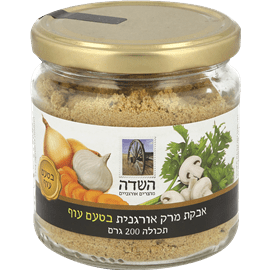 השדה אבקת מרק אורגנית בטעם עוף